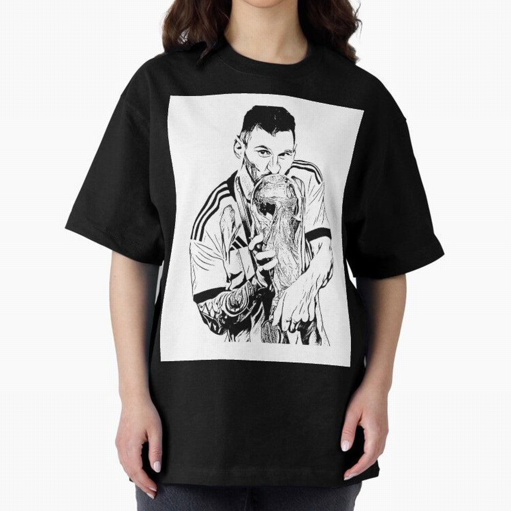 Drawing Leo Messi Classic T-Shirt Bring a Vintage Feel to FIFA World Cup 2026 for Fans of Neymar, Haaland and Cristiano Ronaldo and Portugal, Spain and Germany, Bringing Stadium Chants, National Pride, Trophy Dreams and Unforgettable Football