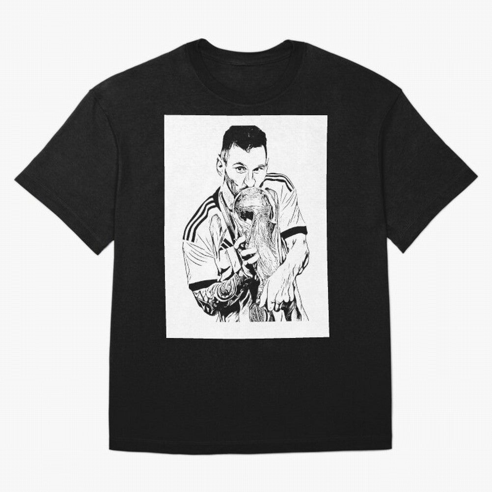 Drawing Leo Messi Classic T-Shirt Bring a Vintage Feel to FIFA World Cup 2026 for Fans of Neymar, Haaland and Cristiano Ronaldo and Portugal, Spain and Germany, Bringing Stadium Chants, National Pride, Trophy Dreams and Unforgettable Football