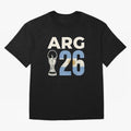 Argentina Football World Cup 2026 - Vintage Arg 26 Flag Design Essential T-Shirt Support FIFA World Cup 2026 Group Stage with Messi, Neymar and Mbappe, England Energy, Champion Mindset, Group Stage Buzz, Knockout Tension and Passionate Fan Culture;