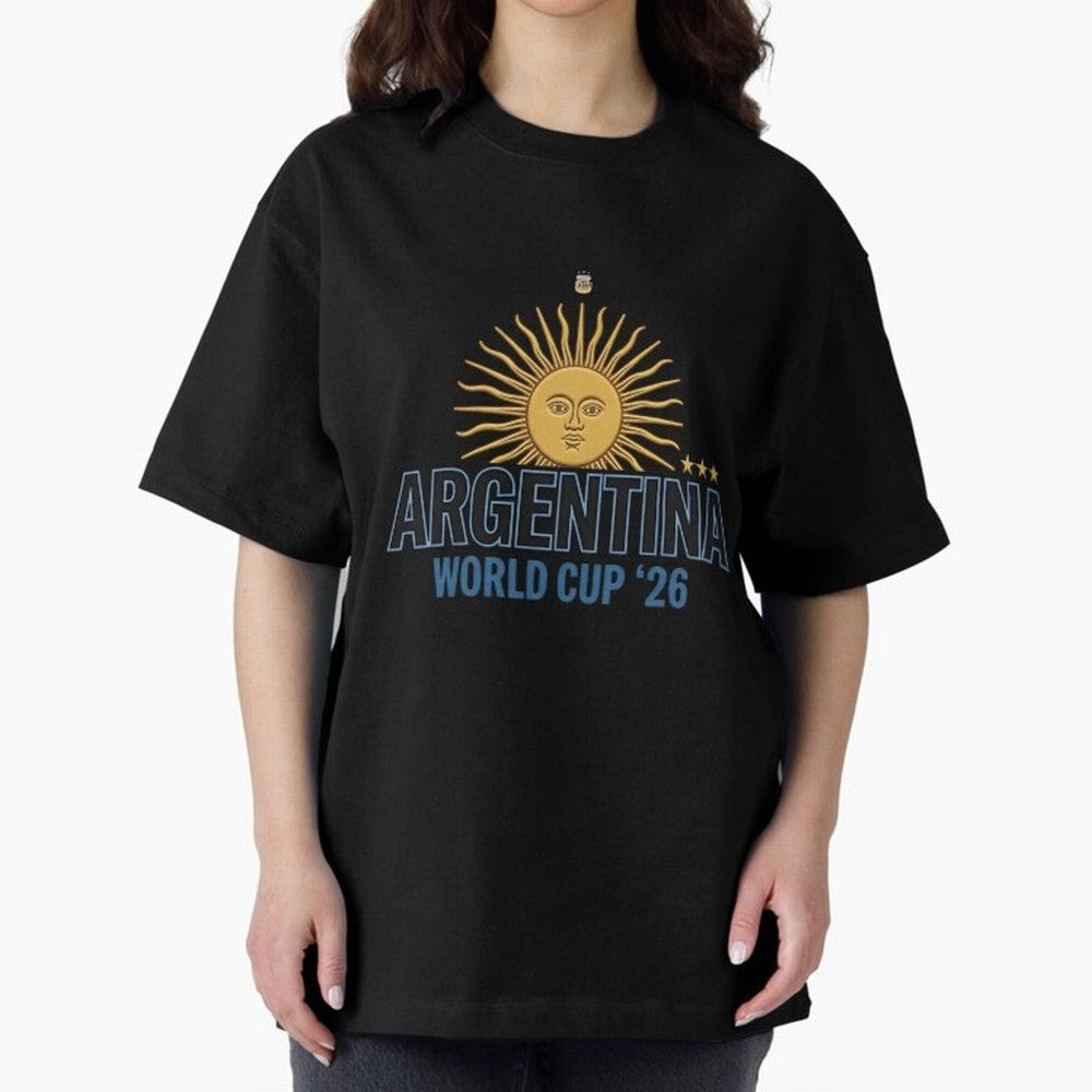 Argentina Football Sun of May - World Cup 2026 Gold Edition Essential T-Shirt Celebrate Soccer Greatness during FIFA World Cup 2026 Group Stage Spirit, with Spain, Messi, Tournament Hype, Historic Matchups, Family Viewing Parties and Global Sports