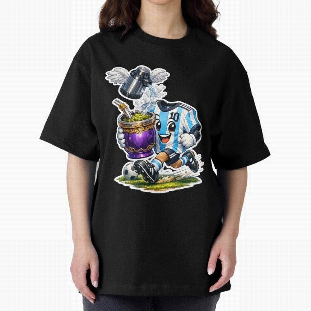 Vamos Argentina ¨C Mate & Football Forever - Argentina Football Mate Mascot - Messi 10 Soccer Fan Art Classic T-Shirt Bring Champion Energy into FIFA World Cup 2026 Group Stage Centered on Haaland, England Energy, Champion Mindset, Group Stage
