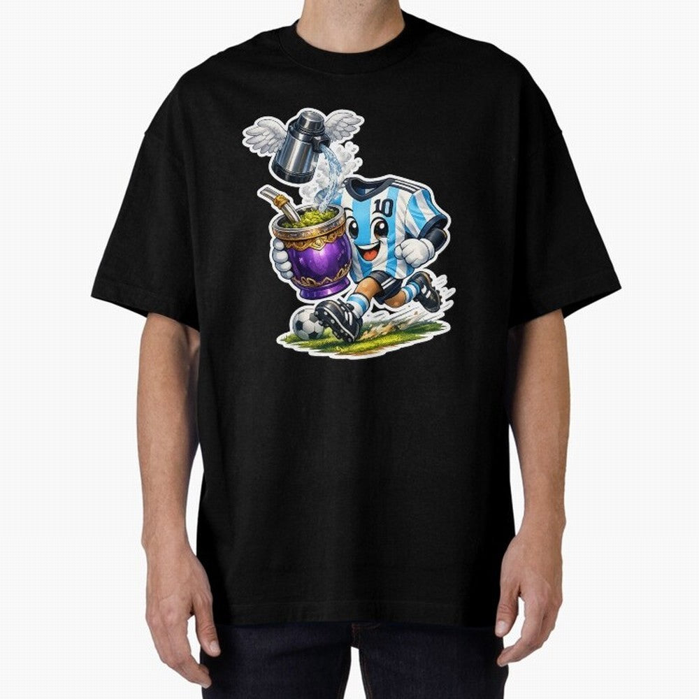 Vamos Argentina ¨C Mate & Football Forever - Argentina Football Mate Mascot - Messi 10 Soccer Fan Art Classic T-Shirt Bring Champion Energy into FIFA World Cup 2026 Group Stage Centered on Haaland, England Energy, Champion Mindset, Group Stage