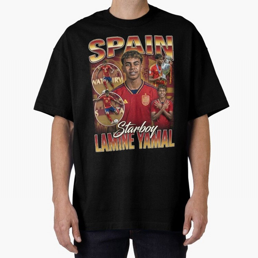 Lamine Yamal Starboy Vintage Classic T-Shirt Represent Match Day Hype around FIFA World Cup 2026 USA Canada Mexico, CR7 and Messi, Germany, Tournament Hype, Historic Matchups, Family Viewing Parties and Global Sports Pride; Great for Supporters Who