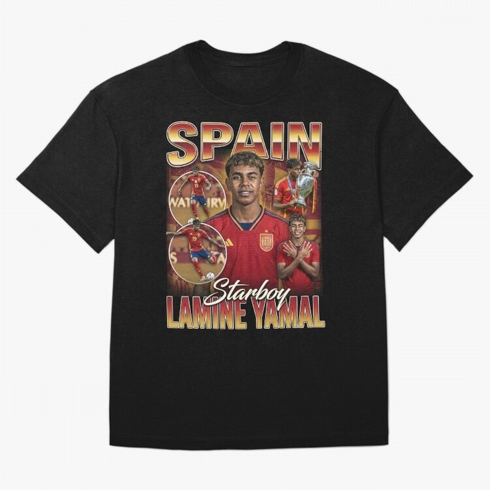 Lamine Yamal Starboy Vintage Classic T-Shirt Represent Match Day Hype around FIFA World Cup 2026 USA Canada Mexico, CR7 and Messi, Germany, Tournament Hype, Historic Matchups, Family Viewing Parties and Global Sports Pride; Great for Supporters Who