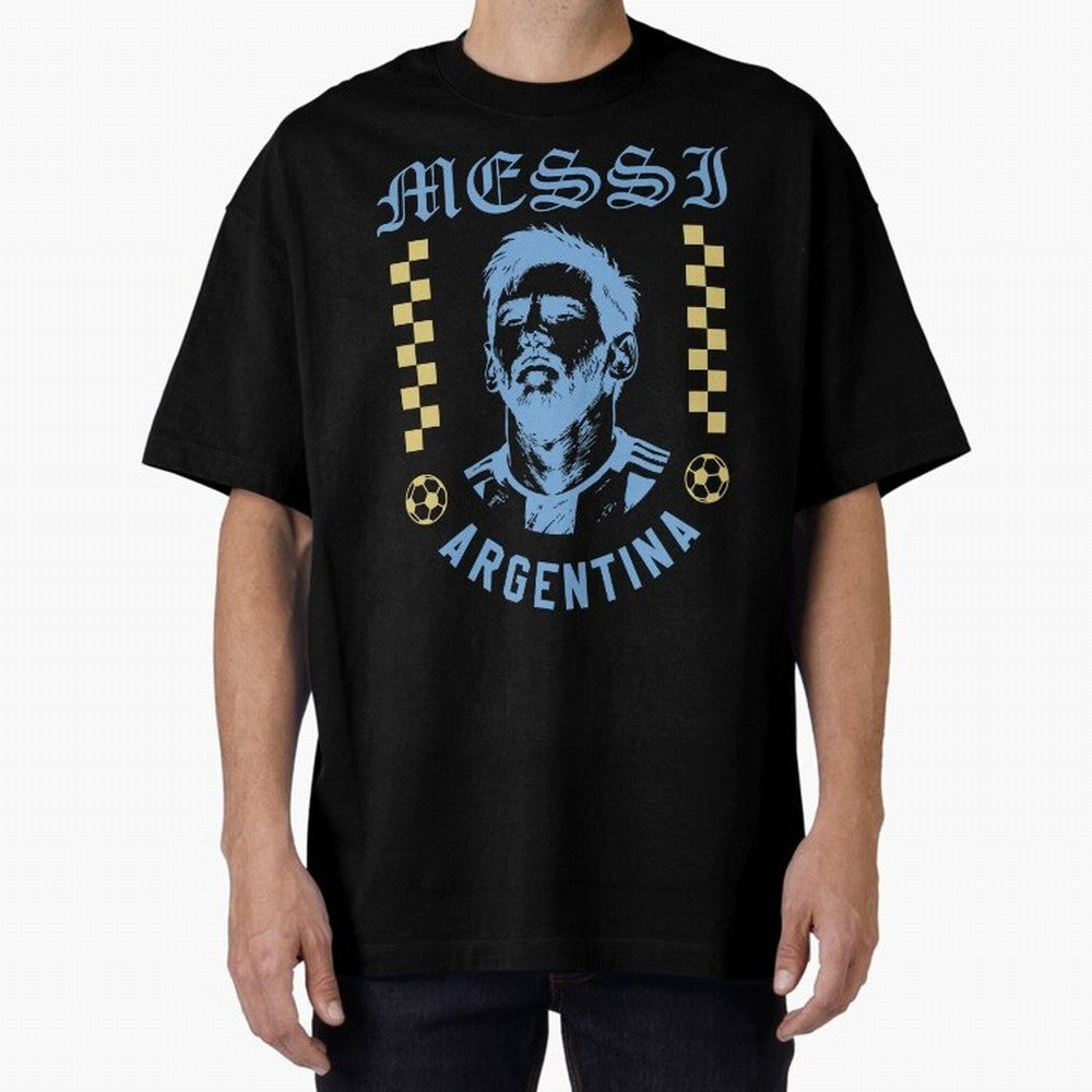 Messi Argentina Vintage Football Design World Cup Fan Art Classic T-Shirt Represent Football Lovers during the FIFA World Cup 2026 Journey through CR7 and Messi Highlights, France and Portugal Pride, Goal Celebration Energy, Supporter Heritage,