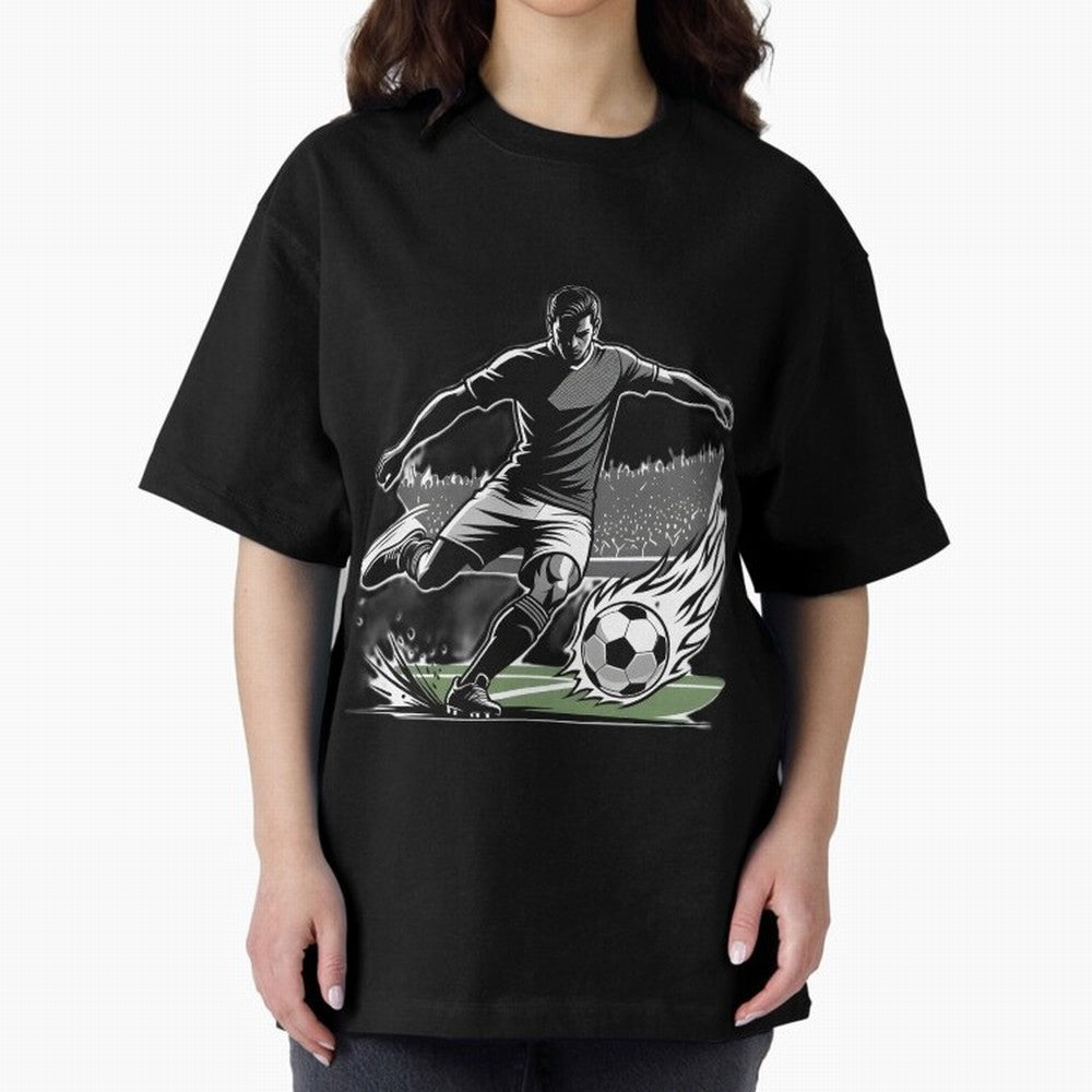 Soccer Player Classic T-Shirt Create Global Football Passion for FIFA World Cup 2026 USA Canada Mexico, Highlighting Cristiano Ronaldo, France and Portugal, Retro Football Energy, Iconic Rivalries, Trophy Chase Drama and Stadium Atmosphere; Made