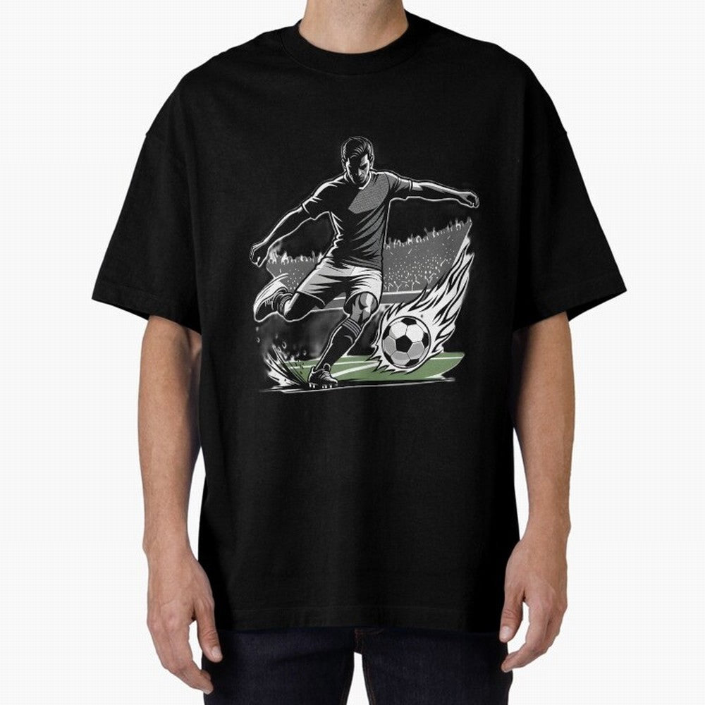 Soccer Player Classic T-Shirt Create Global Football Passion for FIFA World Cup 2026 USA Canada Mexico, Highlighting Cristiano Ronaldo, France and Portugal, Retro Football Energy, Iconic Rivalries, Trophy Chase Drama and Stadium Atmosphere; Made