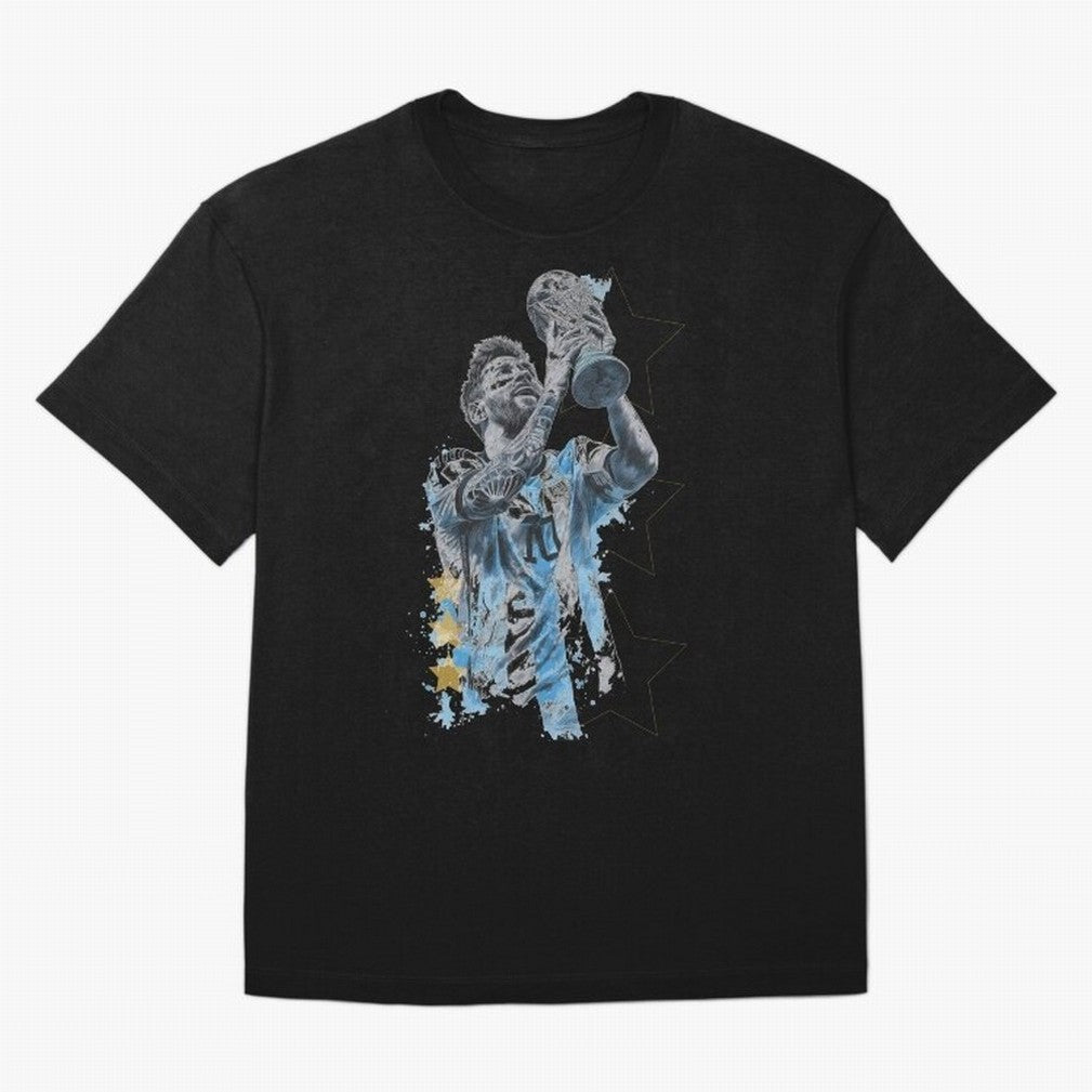 Messi with the World Cup Classic T-Shirt Carry the Colors and Pride of the FIFA World Cup 2026 Group Stage Journey through Haaland and Mbappe Highlights, Argentina Pride, Global Supporter Spirit, Legendary Goals, National Colors and Tournament