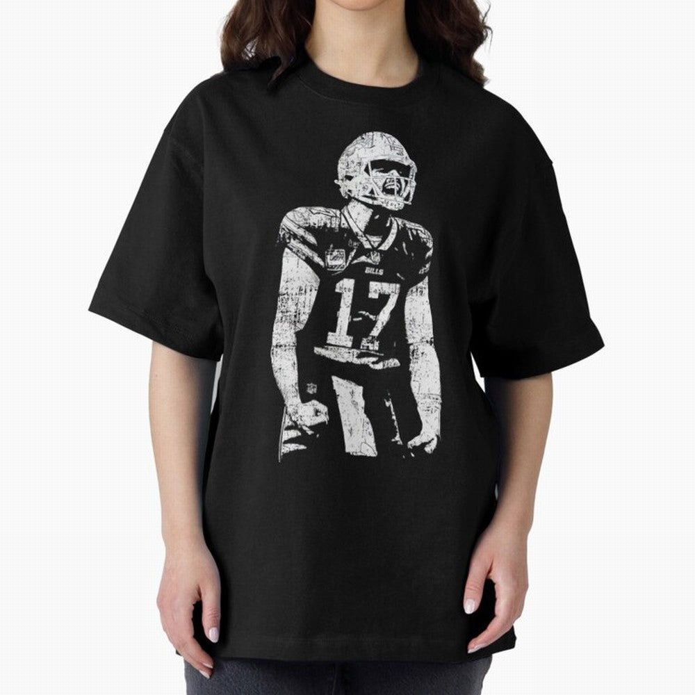 American Football Nfl 2024 Buffalo B - sultan desain 32 Oversized T-Shirt Fuel Your Fan Pride for Global Football Passion for FIFA World Cup 2026, Featuring Messi and Cristiano Ronaldo, France, Football History, Final Match Energy, Crowd Noise and