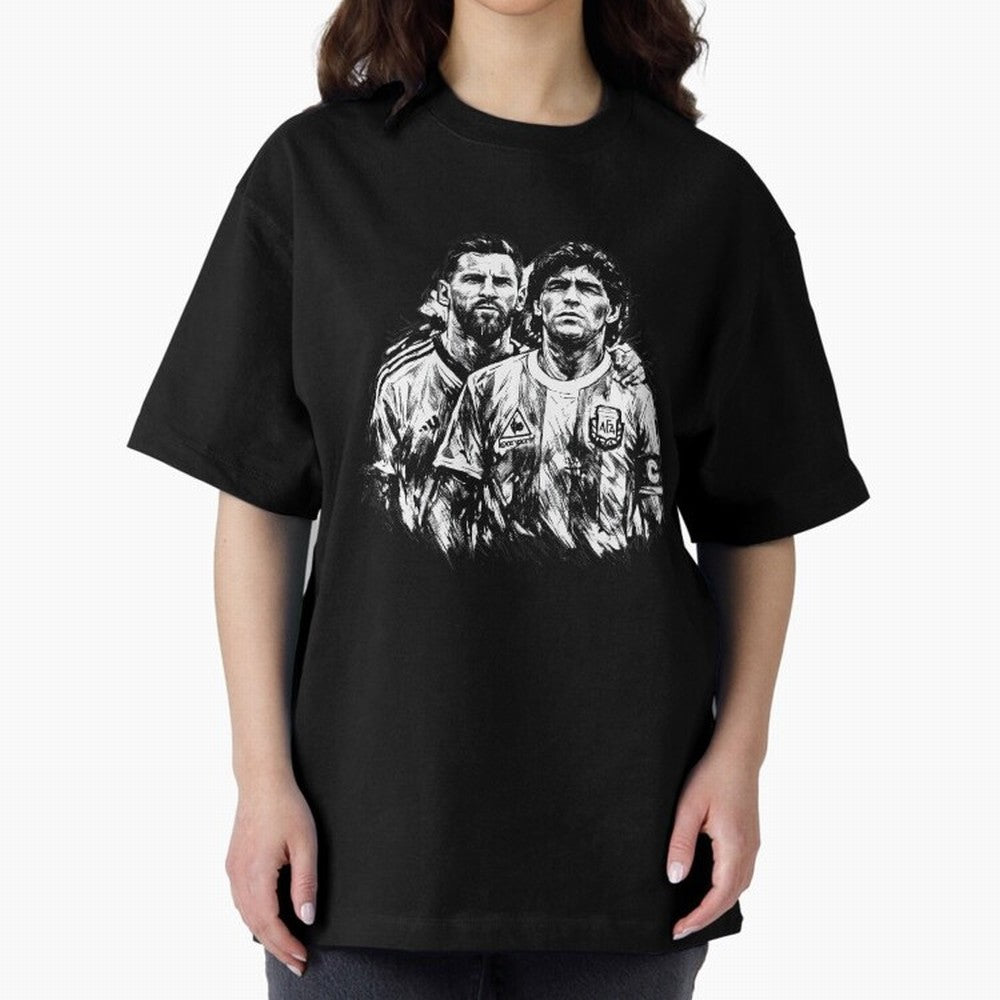 Messi & Maradona ¨C Eternal Legacy Classic T-Shirt Enjoy the Biggest Football Party of Global Football Passion for FIFA World Cup 2026 USA Canada Mexico, Inspired by CR7, Germany, Global Supporter Spirit, Legendary Goals, National Colors and