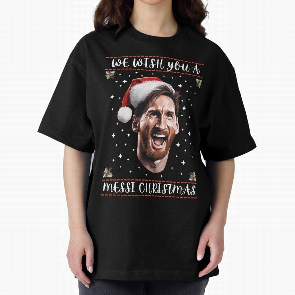 Messi Christmas Funny Football Holiday Classic T-Shirt Capture Global Football Passion for FIFA World Cup 2026, with Mbappe and Neymar, England and Germany, Supporter Pride, Iconic Celebrations, Legendary Names and Global Match Day Energy; Perfect