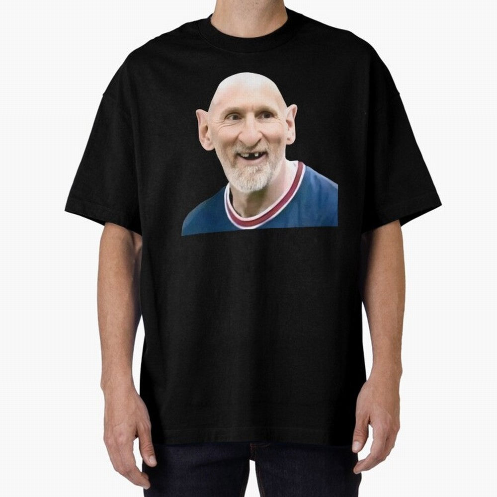 Old and Bald Messi Football Meme Oversized T-Shirt Show Your Love for Global Football Passion for FIFA World Cup 2026 Group Stage, Driven by Messi, France, Football Festival Excitement, Trophy Ambitions, Country Rivalries and Star Player Buzz;