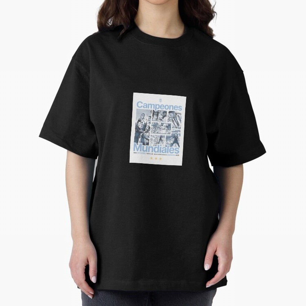 Argentina Qatar 2022 Oversized T-Shirt Cheer through Every Moment of Global Football Passion for FIFA World Cup 2026, Celebrating Neymar, Haaland and Cristiano Ronaldo, England and Germany, Global Supporter Spirit, Legendary Goals, National Colors