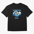 Camiseta y Calcoman¨ªa Argentina - Dise?o Bandera Albiceleste para Hinchas. Oversized T-Shirt Celebrate Football Heritage in FIFA World Cup 2026 Capturing Neymar, France Energy, Supporter Pride, Iconic Celebrations, Legendary Names and Global Match