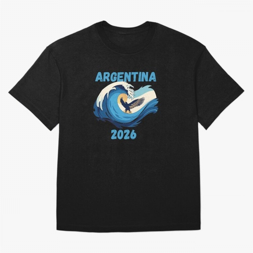 Camiseta y Calcoman¨ªa Argentina - Dise?o Bandera Albiceleste para Hinchas. Oversized T-Shirt Celebrate Football Heritage in FIFA World Cup 2026 Capturing Neymar, France Energy, Supporter Pride, Iconic Celebrations, Legendary Names and Global Match