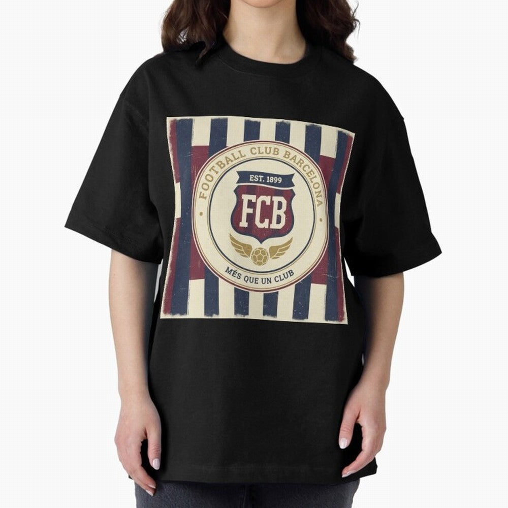 FCB Vintage - Football Fan Design Classic T-Shirt Join the Countdown to the FIFA World Cup 2026 Group Stage Journey through CR7 and Messi Highlights, Argentina, France and Brazil Pride, Sports Nostalgia, International Competition, Famous Players