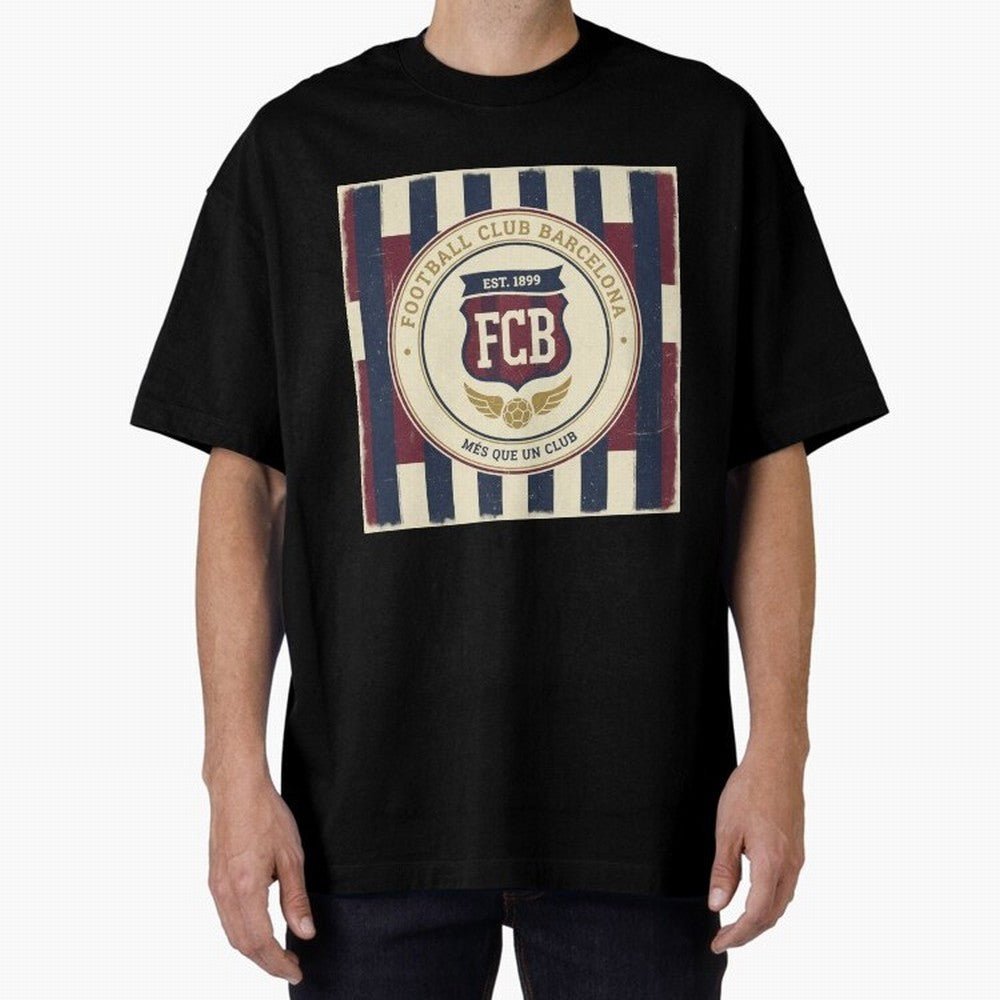 FCB Vintage - Football Fan Design Classic T-Shirt Join the Countdown to the FIFA World Cup 2026 Group Stage Journey through CR7 and Messi Highlights, Argentina, France and Brazil Pride, Sports Nostalgia, International Competition, Famous Players