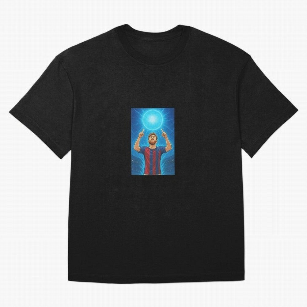 Barcelona Genkidama God Oversized T-Shirt Stand Proud for FIFA World Cup 2026 Group Stage for Fans of CR7 and Messi and Portugal, Bringing Match Day Excitement, Supporter Culture, Golden Goals and Global Football Passion; Ideal for Fans Who Follow