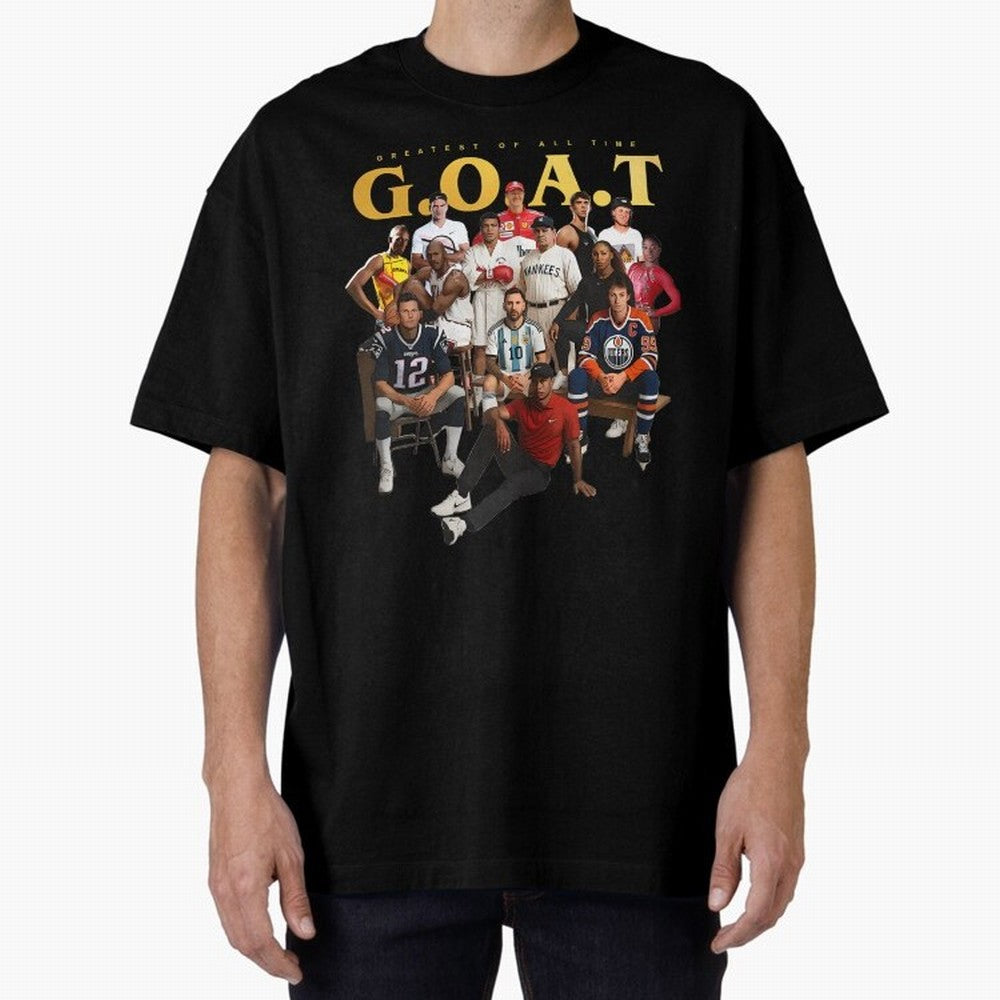 GOAT of all Sports Essential T-Shirt Carry the Colors and Pride of Match Day Hype around FIFA World Cup 2026, Neymar, Argentina and Brazil, Championship Spirit, Famous Goals, Roaring Crowds and International Football Unity; Made for Die Hard