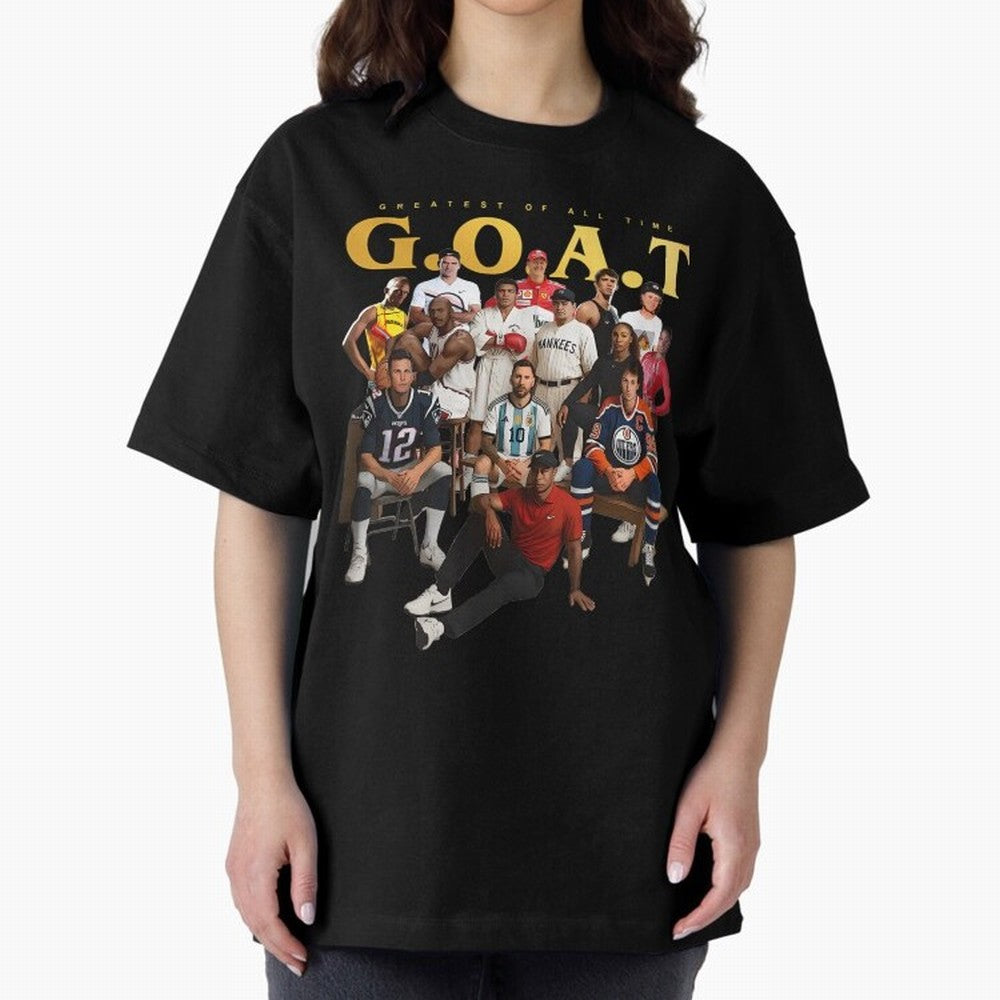 GOAT of all Sports Essential T-Shirt Carry the Colors and Pride of Match Day Hype around FIFA World Cup 2026, Neymar, Argentina and Brazil, Championship Spirit, Famous Goals, Roaring Crowds and International Football Unity; Made for Die Hard