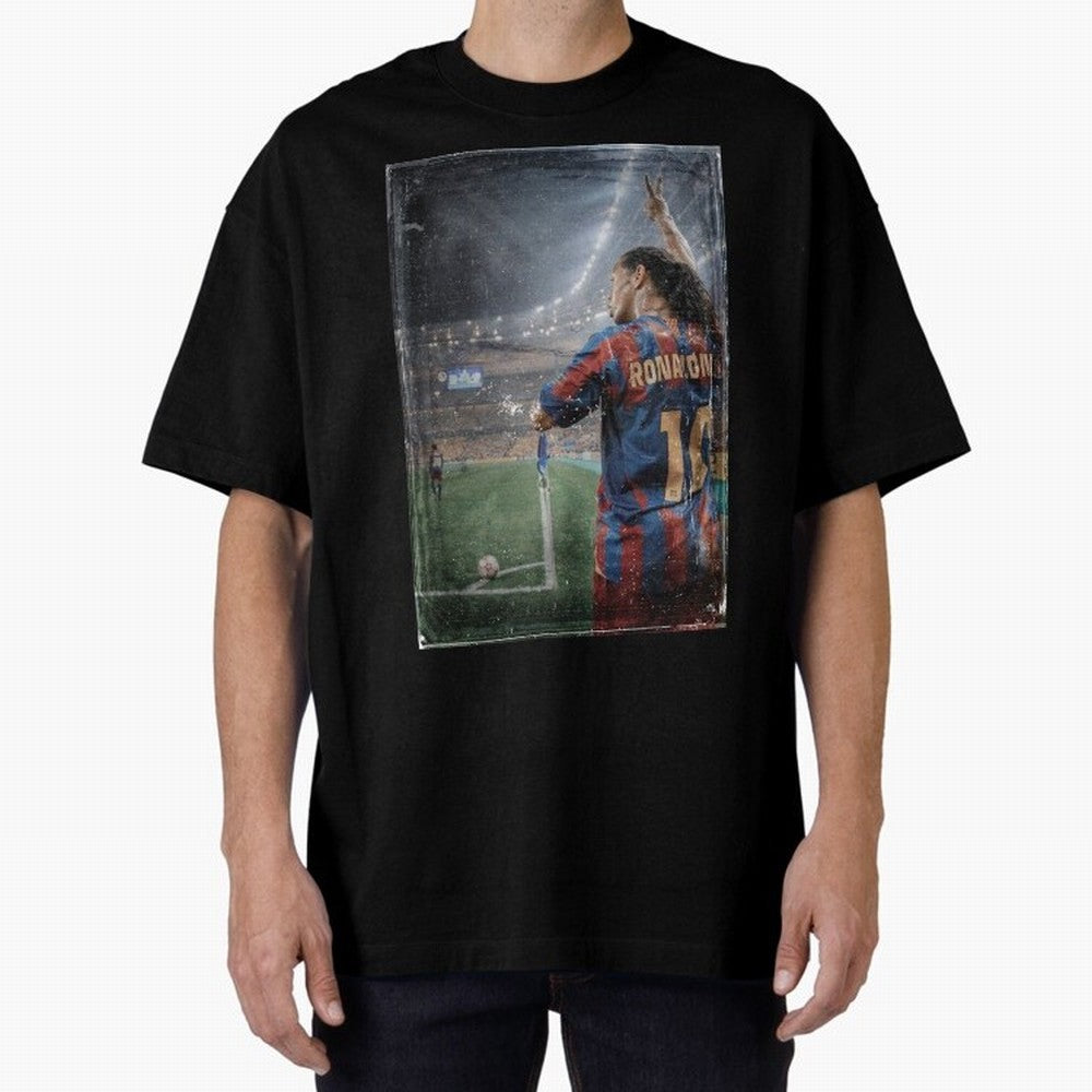 Ronaldinho Vintage Classic T-Shirt Follow FIFA World Cup 2026 Group Stage Featuring Cristiano Ronaldo, Haaland and CR7, Portugal, Spain and Germany Energy, Sports Nostalgia, International Competition, Famous Players and Unforgettable Victories;