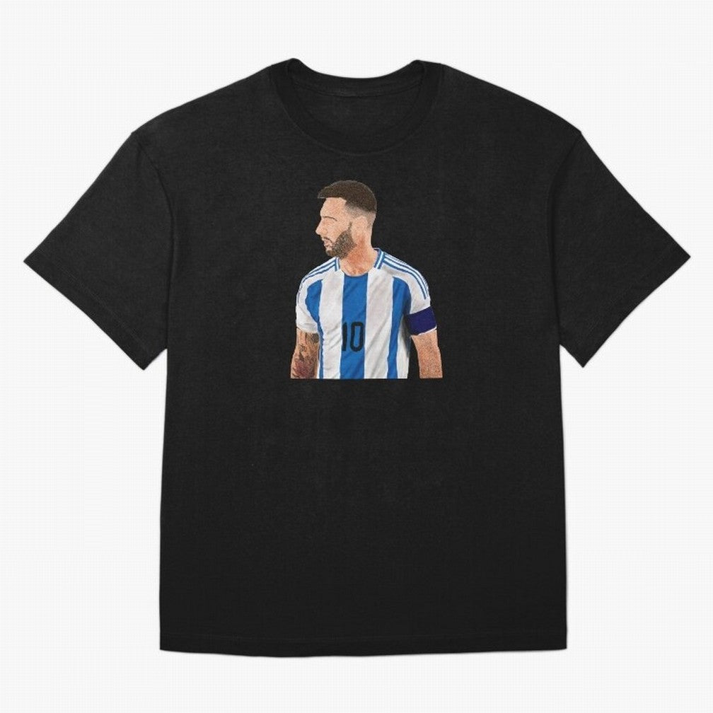 Messi em pintura digital Classic T-Shirt Celebrate Global Passion for FIFA World Cup 2026 Spirit, Filled with Brazil, Neymar, Stadium Memories, Football Loyalty, International Chants and Championship Tradition; Made for Die Hard Supporters, Soccer