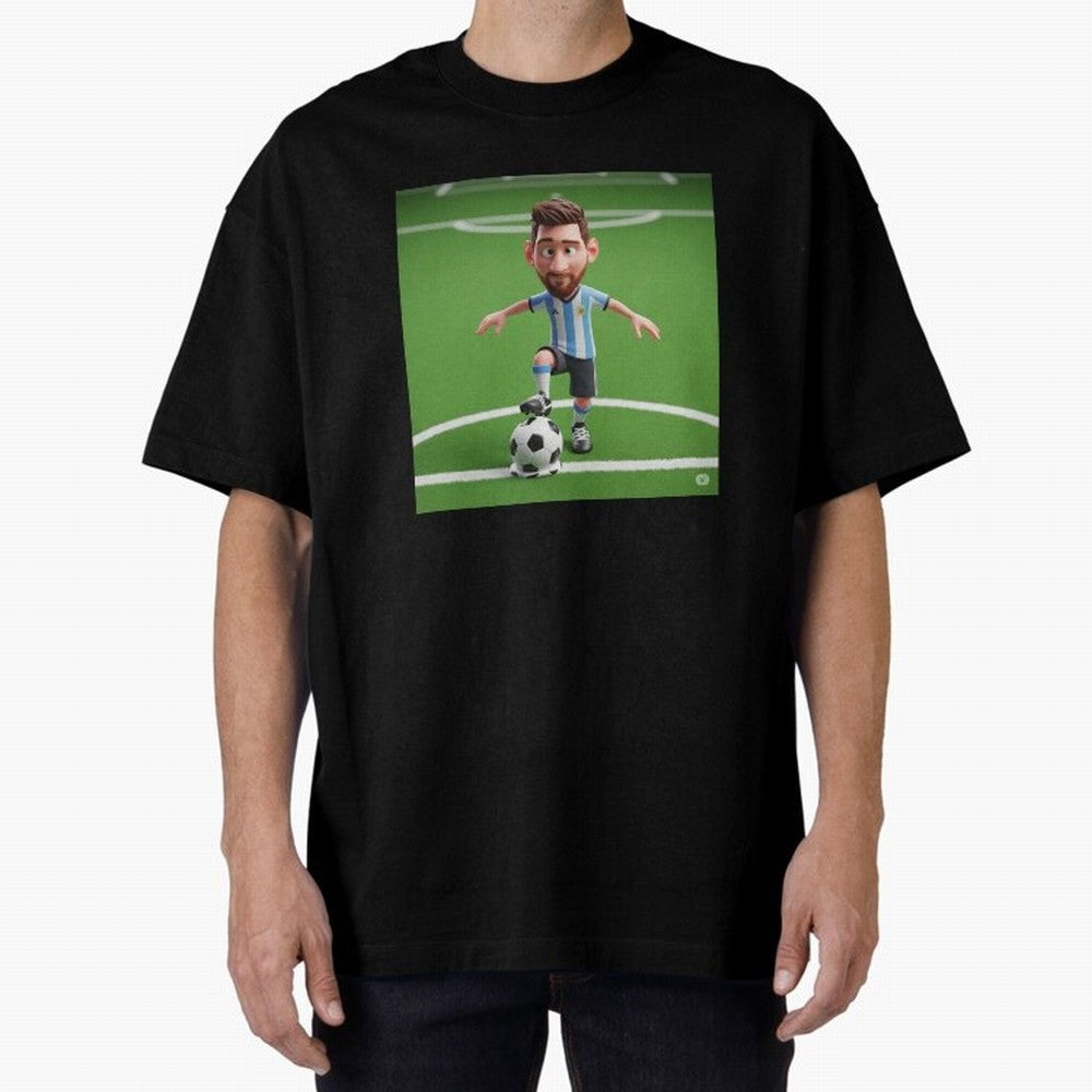 Football Oversized T-Shirt Celebrate Fan Favorites in FIFA World Cup 2026 for Fans of CR7 and Messi and Germany, Bringing Goal Celebration Energy, Supporter Heritage, Football Icons and Worldwide Tournament Joy; Perfect for Supporters Who Want Bold