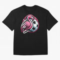 Flamingo & Soccer Fusion Classic T-Shirt Bring Home FIFA World Cup 2026 Featuring Messi, CR7 and Mbappe, Argentina, France and Brazil Energy, Match Day Excitement, Supporter Culture, Golden Goals and Global Football Passion; Great for Watch