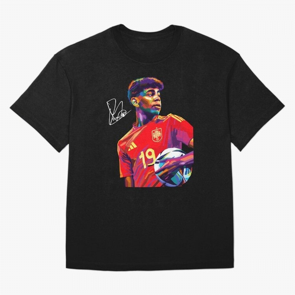 Lamine Yamal Wpap Art Classic T-Shirt Carry the Colors and Pride of FIFA World Cup 2026 Inspired by Neymar, Haaland and Cristiano Ronaldo, Brazil, Portugal and Argentina Energy, Football Festival Excitement, Trophy Ambitions, Country Rivalries and