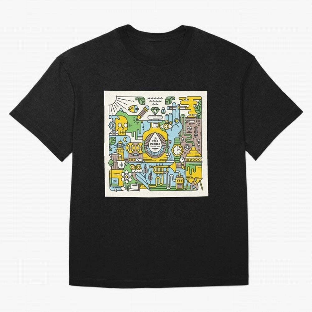 LA VELA PUERCA ROCK Oversized T-Shirt Celebrate Football Heritage in FIFA World Cup 2026 Group Stage Inspired by Cristiano Ronaldo, Brazil, Portugal and Argentina Energy, Retro Football Energy, Iconic Rivalries, Trophy Chase Drama and Stadium