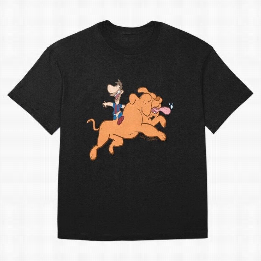 Messi and his dog Classic T-Shirt Keep the Match Day Mood of Global Football Passion for FIFA World Cup 2026 Group Stage, Centered on Haaland, Spain, Classic Soccer Heritage, Championship Pressure, Fan Loyalty and International Pride; Ideal for