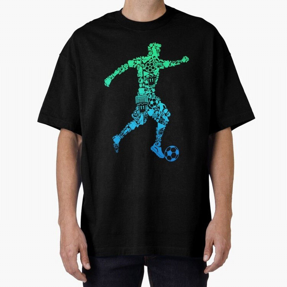 soccer soccer player boys kids Oversized T-Shirt Show Love for Legendary Goals in FIFA World Cup 2026 Inspired by CR7, Brazil, Portugal and Argentina Energy, Match Day Excitement, Supporter Culture, Golden Goals and Global Football Passion; Ideal