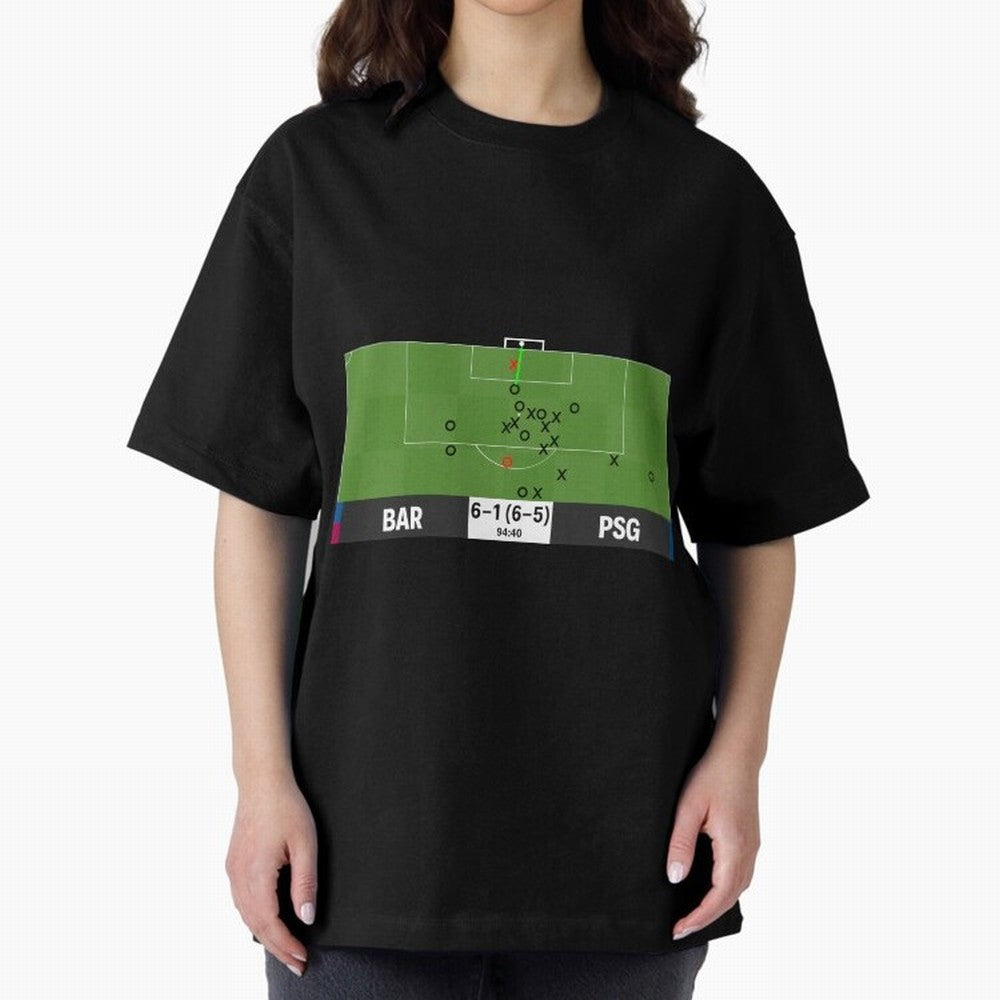 Barcelona vs Paris Saint-Germain 6-1 (6-5) @ 94:40 Goal by Sergi Roberto (La Remontada) Classic T-Shirt Celebrate the FIFA World Cup 2026 Journey through Mbappe and Neymar Highlights, Brazil, Portugal and Argentina Pride, Match Day Excitement,