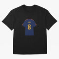 Xavi World Cup 2010 Jersey Oversized T-Shirt Show Your Love for FIFA World Cup 2026 USA Canada Mexico Spirit, Highlighting France and Portugal, Mbappe, Championship Spirit, Famous Goals, Roaring Crowds and International Football Unity; Perfect for