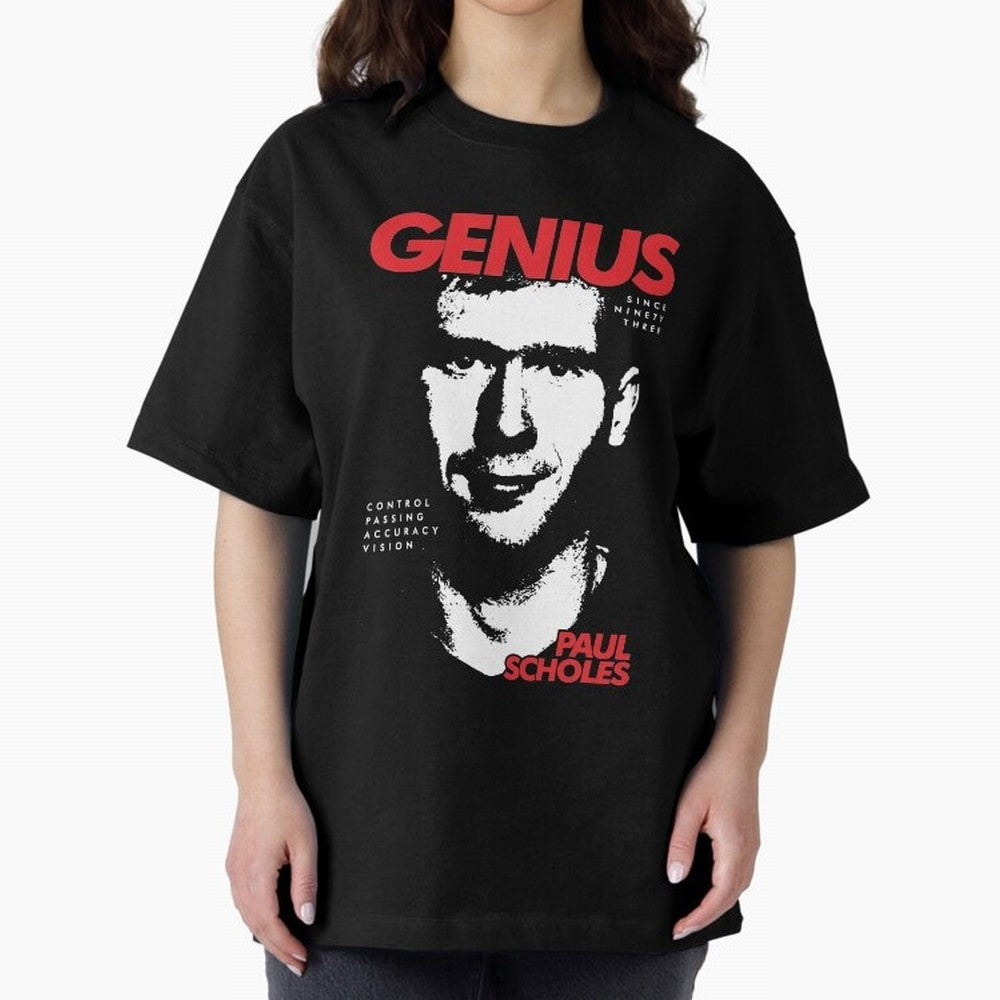 Paul Scholes - Manchester United Legend Oversized T-Shirt Make Your Look Match Global Football Passion for FIFA World Cup 2026 USA Canada Mexico, Centered on Haaland and Mbappe, Netherlands, Fan Favorite Moments, National Team Passion, Big Match