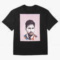 Messi Pop Art Graphic T-Shirt Treasure the FIFA World Cup 2026 Group Stage Journey through Neymar Highlights, Brazil Pride, Sports Nostalgia, International Competition, Famous Players and Unforgettable Victories; Great for Supporters Who Love