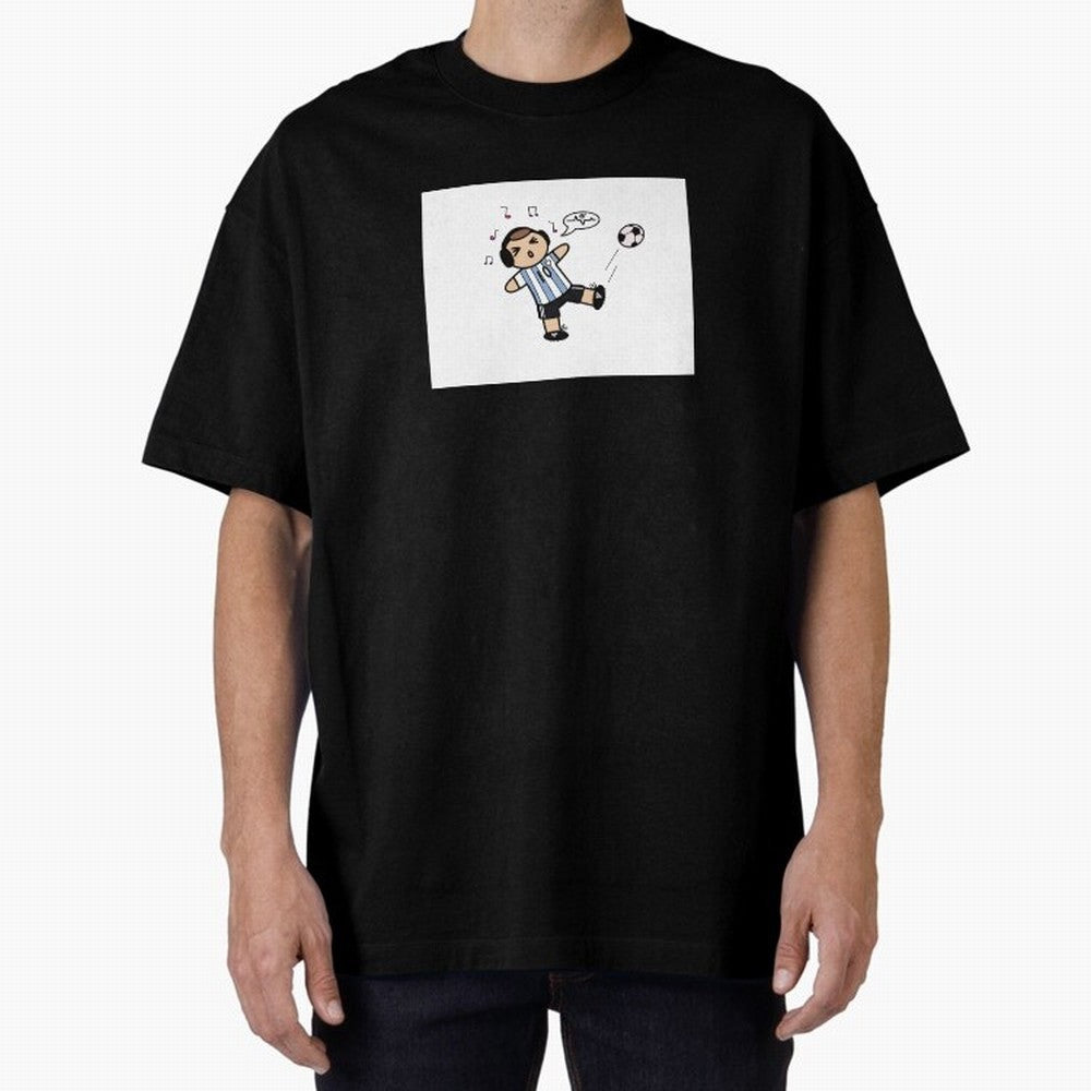 Musical Messi Premium T-Shirt Capture Match Day Hype around FIFA World Cup 2026, Cristiano Ronaldo, Haaland and CR7, Argentina and Brazil, Retro Football Energy, Iconic Rivalries, Trophy Chase Drama and Stadium Atmosphere; Ideal for Football Dads,