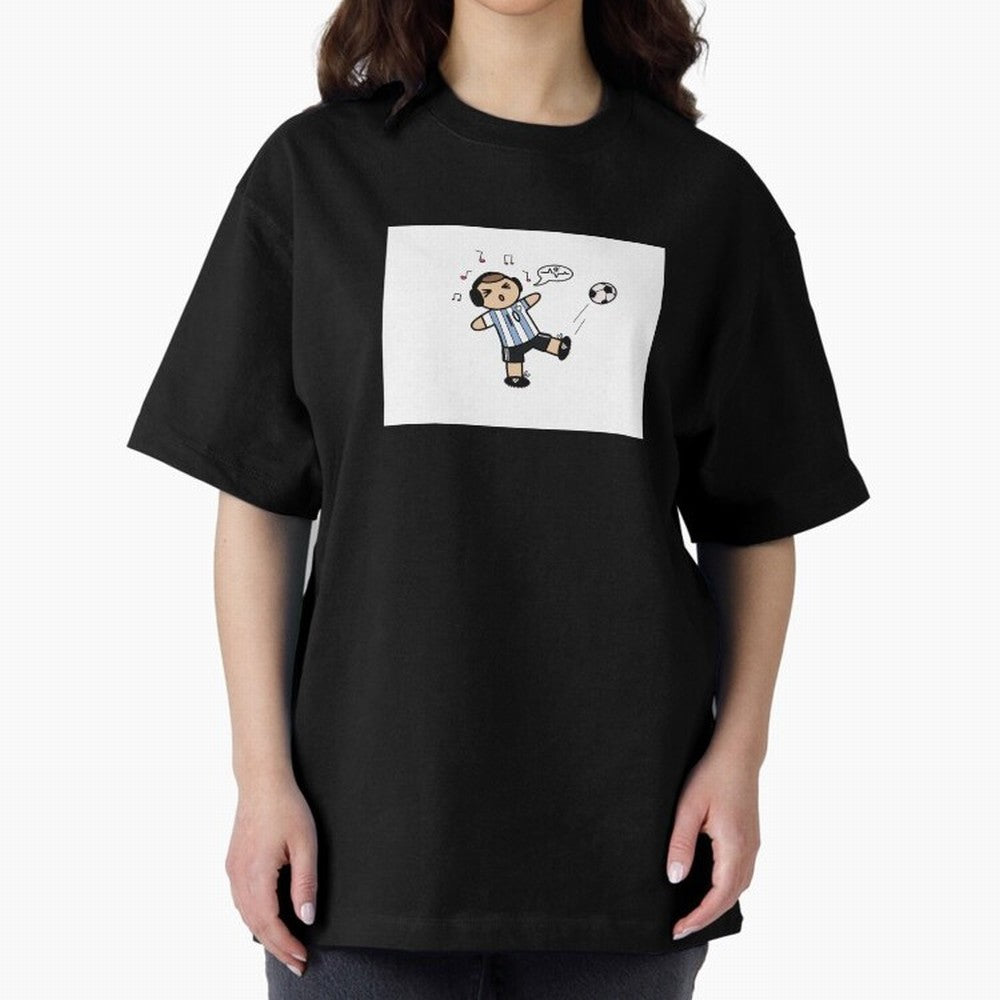 Musical Messi Premium T-Shirt Capture Match Day Hype around FIFA World Cup 2026, Cristiano Ronaldo, Haaland and CR7, Argentina and Brazil, Retro Football Energy, Iconic Rivalries, Trophy Chase Drama and Stadium Atmosphere; Ideal for Football Dads,