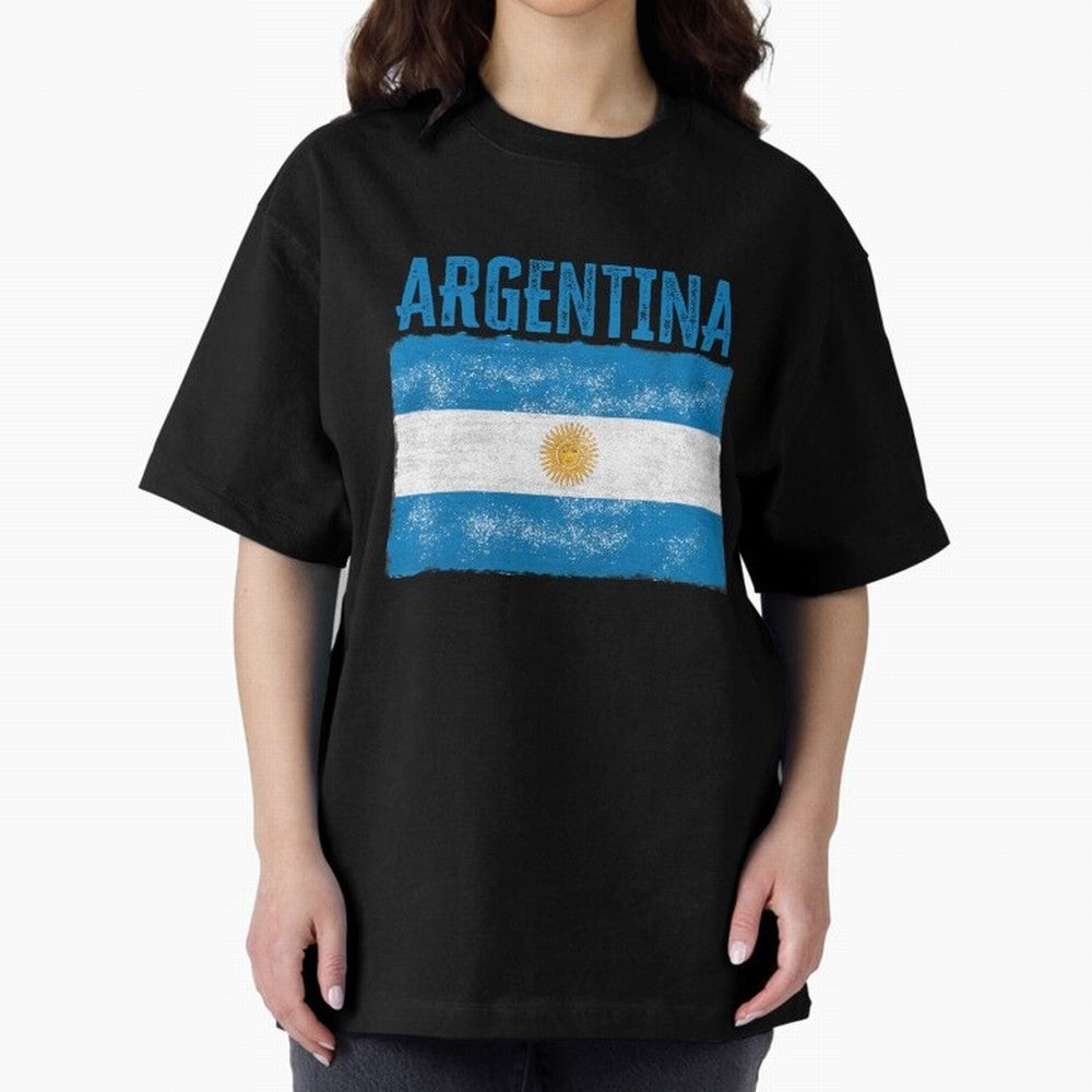 Argentina Oversized T-Shirt Remember Iconic Moments from the FIFA World Cup 2026 Journey through Haaland Highlights, Brazil Pride, Game Day Rituals, Football Legends, Country Pride and the Road to the Final; Ideal for Fans Who Follow Messi,