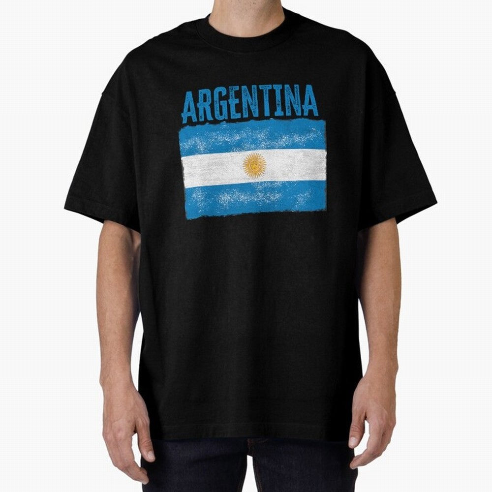 Argentina Oversized T-Shirt Remember Iconic Moments from the FIFA World Cup 2026 Journey through Haaland Highlights, Brazil Pride, Game Day Rituals, Football Legends, Country Pride and the Road to the Final; Ideal for Fans Who Follow Messi,