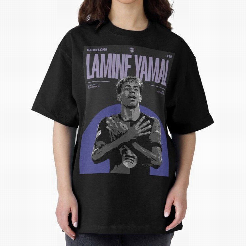 Lamine Yamal Barcelona Poster HD Premium T-Shirt Bring Match Day Fire to FIFA World Cup 2026 USA Canada Mexico for Fans of Cristiano Ronaldo and Spain, Bringing Football Festival Excitement, Trophy Ambitions, Country Rivalries and Star Player Buzz;