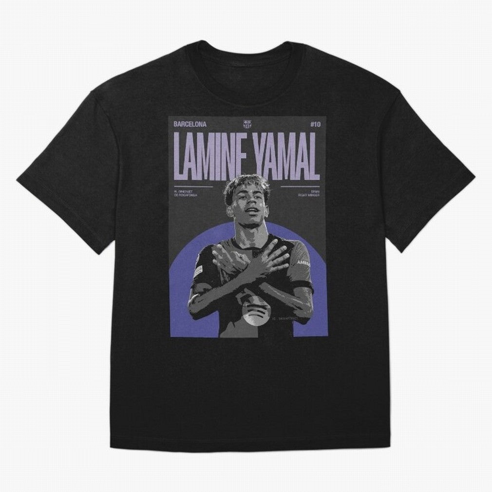 Lamine Yamal Barcelona Poster HD Premium T-Shirt Bring Match Day Fire to FIFA World Cup 2026 USA Canada Mexico for Fans of Cristiano Ronaldo and Spain, Bringing Football Festival Excitement, Trophy Ambitions, Country Rivalries and Star Player Buzz;