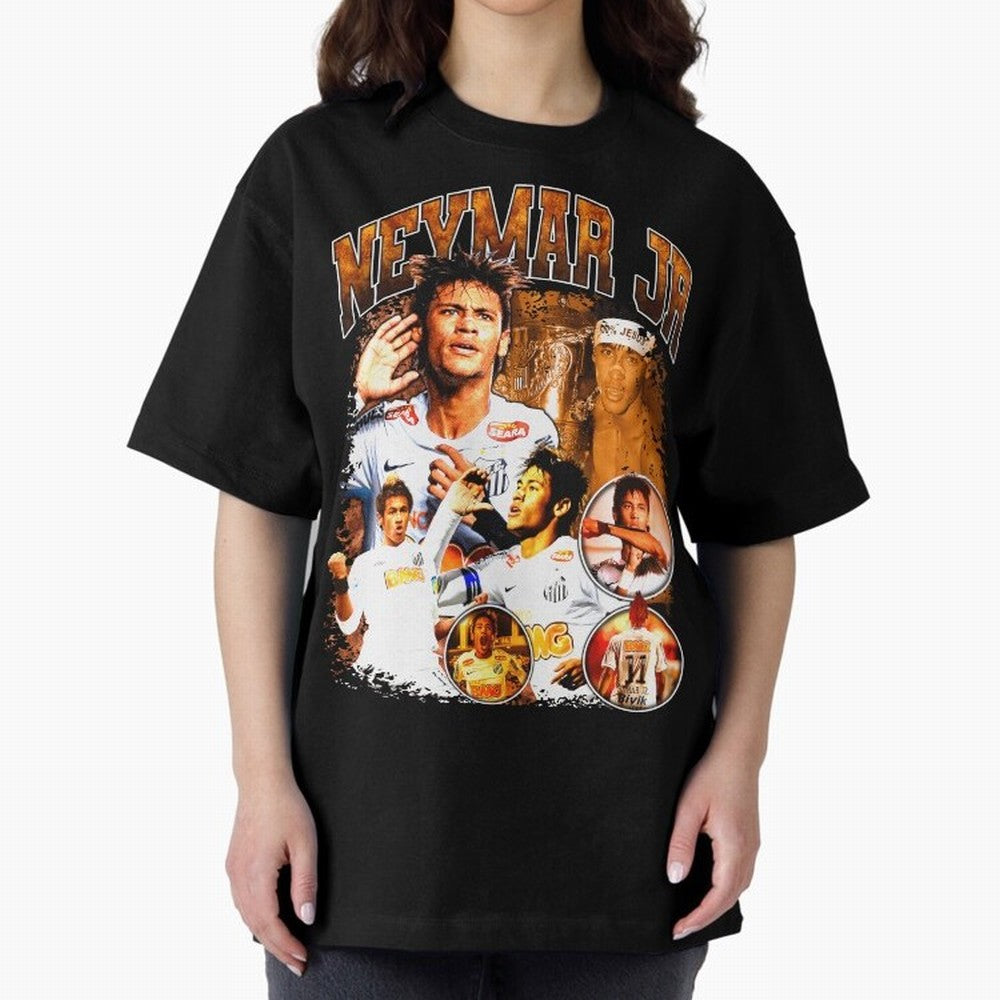 Neymar Jr Santos Vintage Retro Design Essential T-Shirt Celebrate Rivalries and Pride in Match Day Hype around FIFA World Cup 2026, Neymar, Haaland and Cristiano Ronaldo, Portugal, Spain and Germany, Vintage Soccer Flavor, Modern Football Stars,