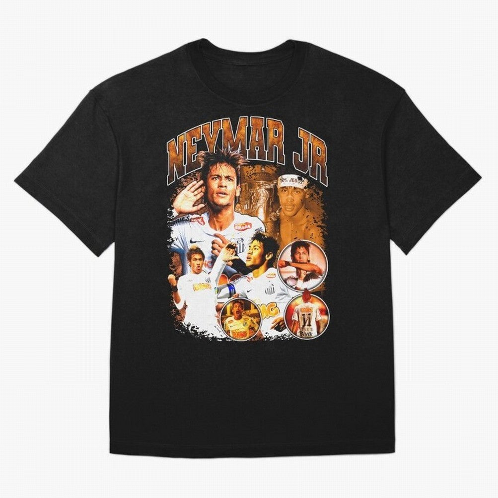 Neymar Jr Santos Vintage Retro Design Essential T-Shirt Celebrate Rivalries and Pride in Match Day Hype around FIFA World Cup 2026, Neymar, Haaland and Cristiano Ronaldo, Portugal, Spain and Germany, Vintage Soccer Flavor, Modern Football Stars,