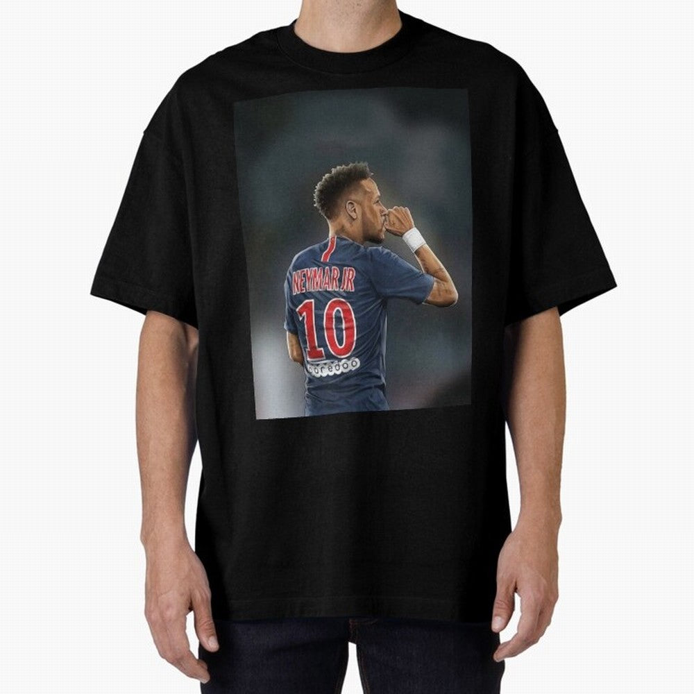 Neymar Watercolor Art Oversized T-Shirt Keep the Match Day Mood of FIFA World Cup 2026 USA Canada Mexico Spirit, Built around Brazil, Portugal and Argentina, Mbappe and Neymar, Match Day Excitement, Supporter Culture, Golden Goals and Global
