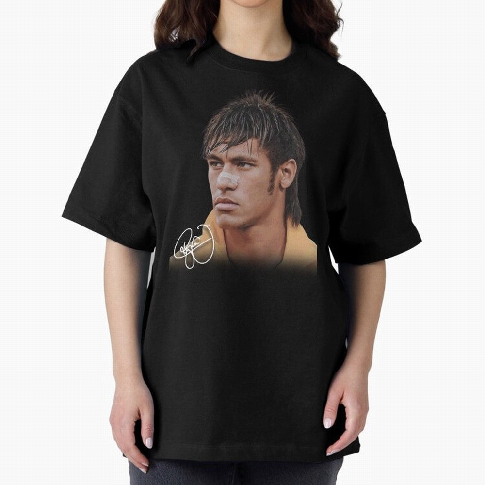 Young Neymar Jr T-Shirt | Big Face Young Neymar Classic T-Shirt Make Every Kick Count in Match Day Hype around FIFA World Cup 2026 Group Stage, Mbappe and Neymar, Argentina, France and Brazil, Retro Football Energy, Iconic Rivalries, Trophy Chase