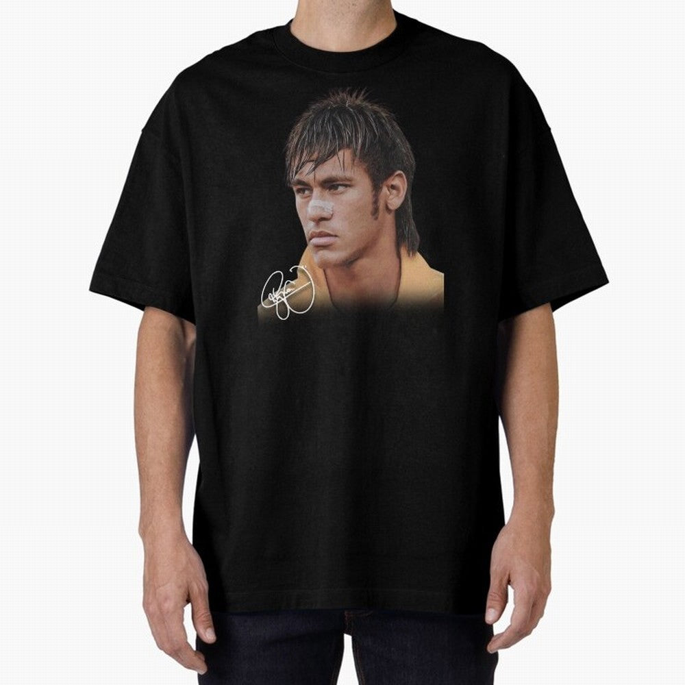 Young Neymar Jr T-Shirt | Big Face Young Neymar Classic T-Shirt Make Every Kick Count in Match Day Hype around FIFA World Cup 2026 Group Stage, Mbappe and Neymar, Argentina, France and Brazil, Retro Football Energy, Iconic Rivalries, Trophy Chase