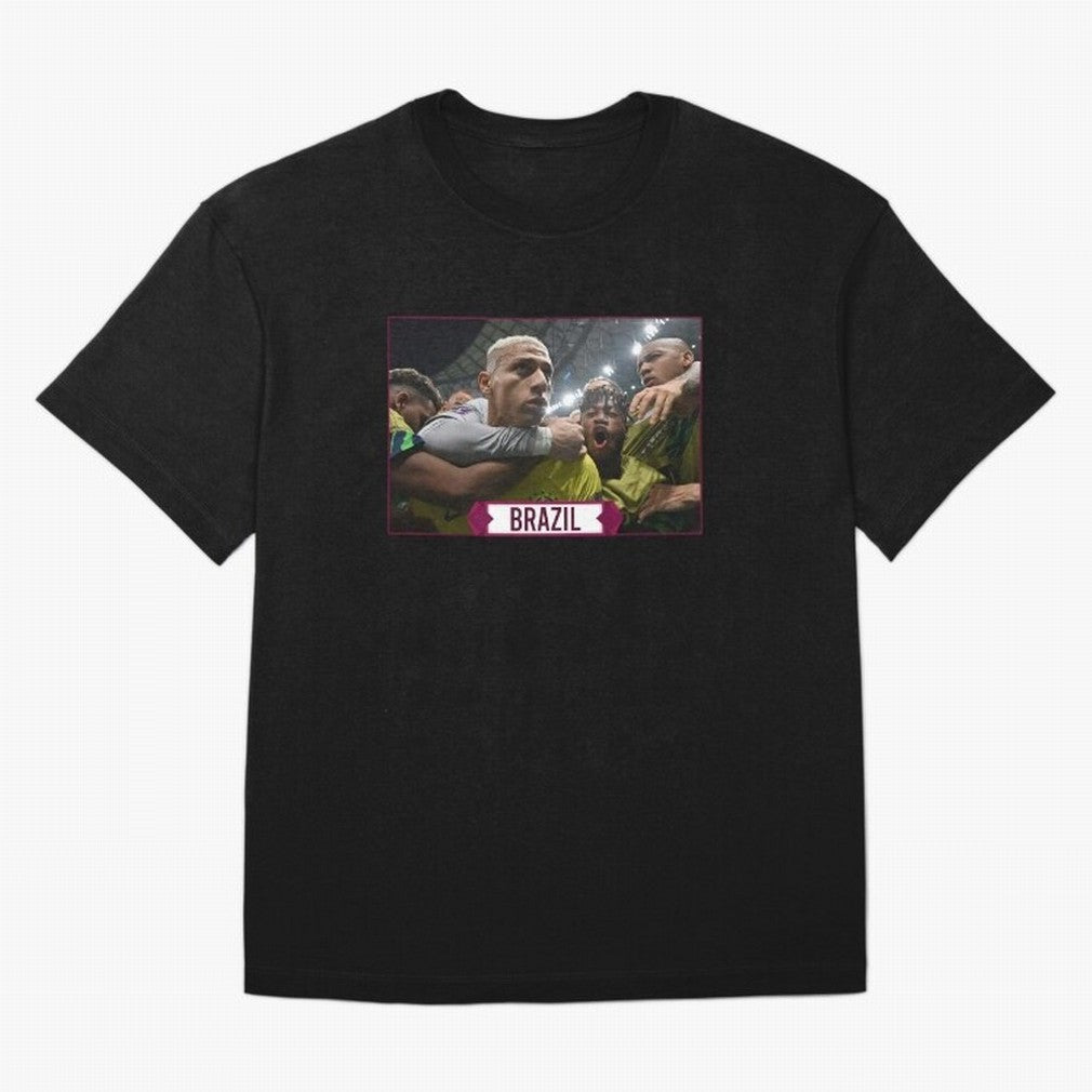 Brazil World Cup Oversized T-Shirt Honor the Football Icons of FIFA World Cup 2026 Group Stage Spirit, Highlighting France and Portugal, Messi, CR7 and Mbappe, Classic Soccer Heritage, Championship Pressure, Fan Loyalty and International Pride;