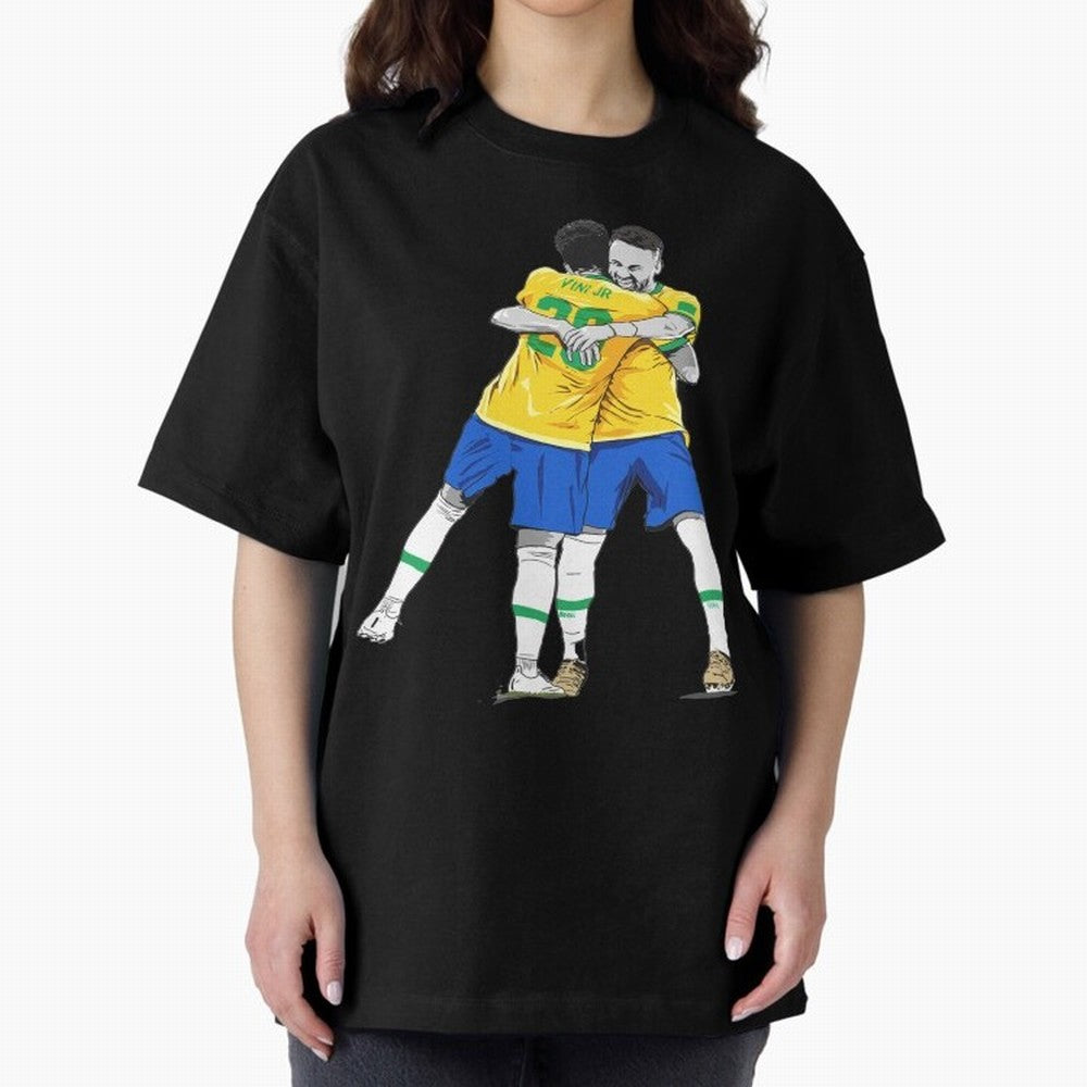 BRAZIL Neymar Jr and Vini Jr World Cup Celebration Classic T-Shirt Honor the Football Icons of FIFA World Cup 2026 Group Stage Featuring CR7, England Energy, Soccer Culture, Superstar Moments, National Team Dreams and Competitive Fire; Perfect for