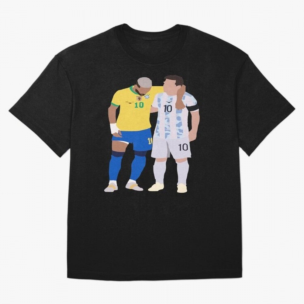 Messi and Neymar Copa America Friends Oversized T-Shirt Stand Out with Spirit from the FIFA World Cup 2026 Group Stage Journey through CR7 and Messi Highlights, Netherlands Pride, Soccer Culture, Superstar Moments, National Team Dreams and